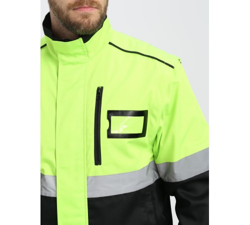 Куртка-трансформер сигнальная Profline Specialist (тк.Смесовая,240), желтый/черный