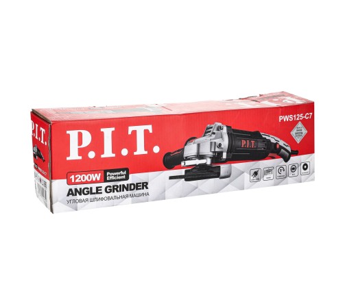 Шлифмашина угловая сетевая P.I.T. PWS125-C7