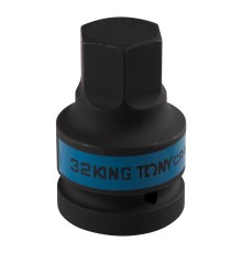 Насадка (бита) ударная торцевая 1", HEX, 32 мм, L = 80 мм KING TONY 801532M Насадка (бита) ударная торцевая 1", HEX, 32 мм, L = 80 мм KING TONY 801532M
