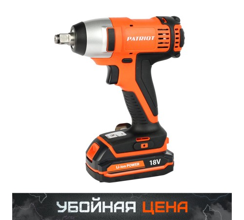 Гайковерт ударный аккумуляторный PATRIOT BR 180 1/2 Li Гайковерт ударный аккумуляторный PATRIOT BR 180 1/2 Li