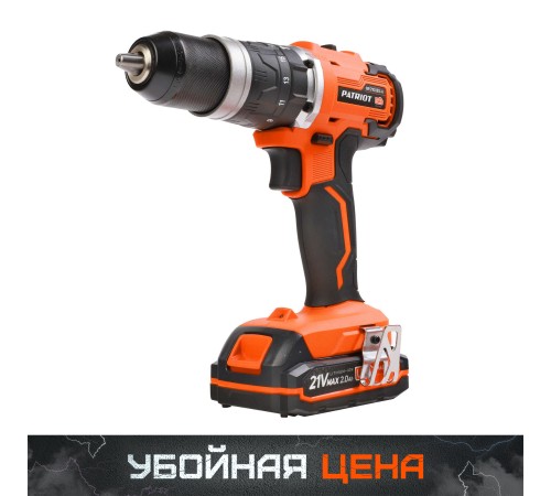 Дрель-шуруповерт аккумуляторная PATRIOT BR 210 UES-h