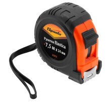 Рулетка Elastica,7,5 м х 24 мм,обрезиненный корпус Sparta Рулетка Elastica,7,5 м х 24 мм,обрезиненный корпус Sparta