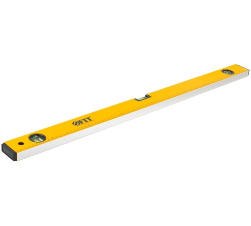 Уровень "Стайл", 3 глазка, желтый усиленный корпус, фрезер. рабочая грань, шкала, Профи  800 мм FIT HQ