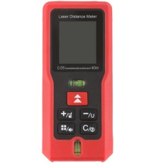 Дальномер лазерный, расчет площади/объема, LCD дисплей, диапазон 40 м КУРС