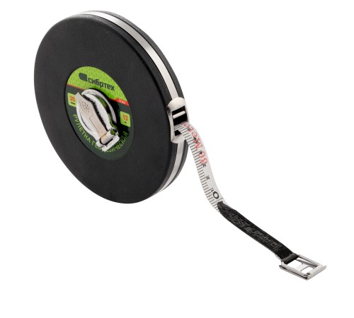 Рулетка геодезическая 30 м х 13 мм, закрытый корпус, фибергласовая лента Сибртех Рулетка геодезическая 30 м х 13 мм, закрытый корпус, фибергласовая лента Сибртех