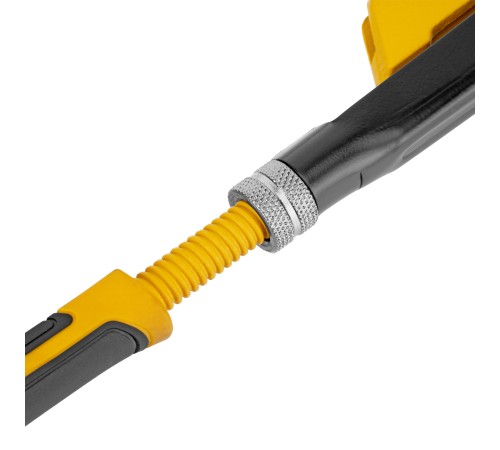 Ключ трубный рычажный №1", 1", цельнокованый, CrV, тип "L" Denzel