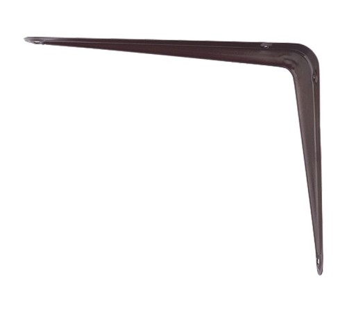 Кронштейн угловой с ребром, 100 х 125 мм, коричневый Сибртех