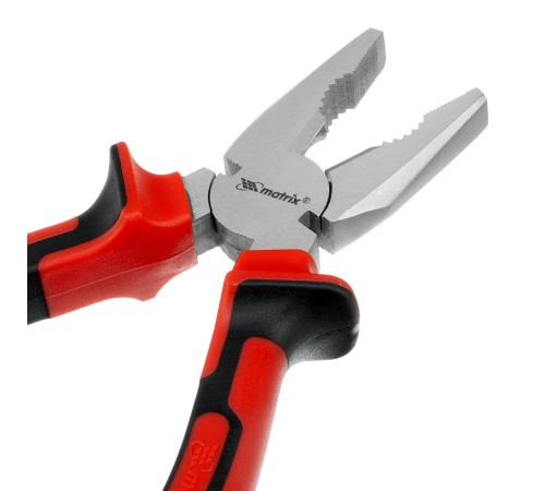 Плоскогубцы Nickel, 160 мм, никелированные, двухкомпонентные рукоятки Matrix