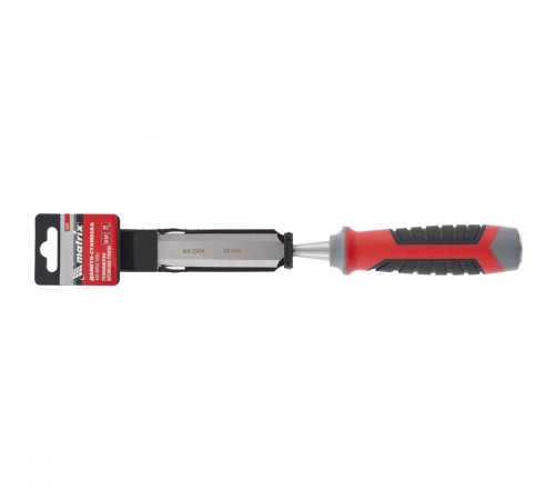 Долото-стамеска, 22 мм, 60 CrV, трехкомпонентная обрезиненная рукоятка Matrix