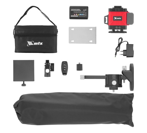 Лазерный уровень м-призм. ML 360-3 Pro SET, 30 м, акк. Li 3000 мАч, состоит из 2 частей// MTX