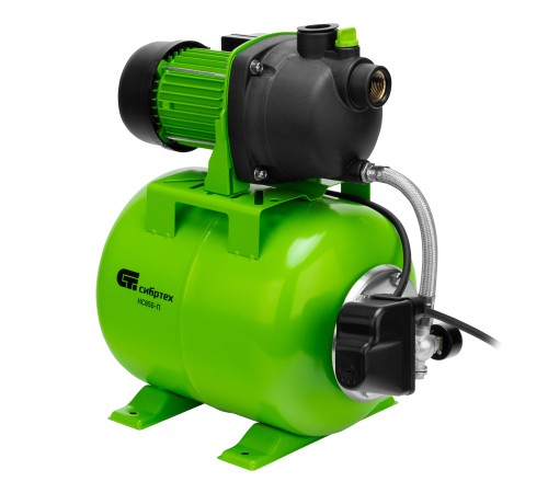 Насосная станция НС850-П, 850 Вт, напор 42 м, 3500 л/ч, ресивер 19 л Сибртех