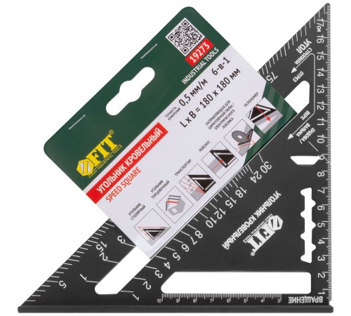 Угольник кровельный цельнометаллический Профи 180х180 мм FIT IT