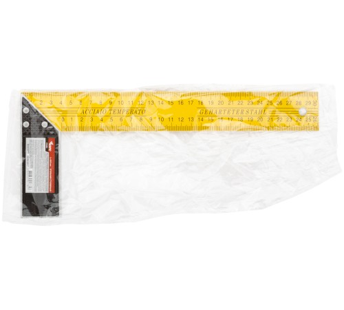 Угольник столярный желтый 300 мм КУРС Угольник столярный желтый 300 мм КУРС