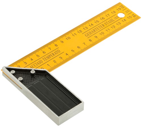 Угольник столярный желтый усиленный 200 мм FIT IT Угольник столярный желтый усиленный 200 мм FIT IT