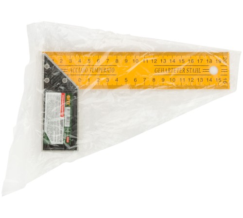 Угольник столярный желтый усиленный 200 мм FIT IT Угольник столярный желтый усиленный 200 мм FIT IT