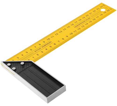 Угольник столярный желтый усиленный 250 мм FIT IT Угольник столярный желтый усиленный 250 мм FIT IT