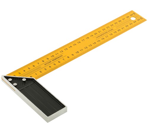 Угольник столярный желтый усиленный 300 мм FIT IT Угольник столярный желтый усиленный 300 мм FIT IT