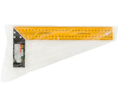 Угольник столярный желтый усиленный 300 мм FIT IT Угольник столярный желтый усиленный 300 мм FIT IT