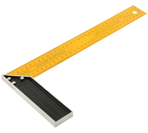 Угольник столярный желтый усиленный 350 мм FIT IT Угольник столярный желтый усиленный 350 мм FIT IT