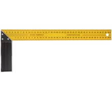 Угольник столярный желтый усиленный 400 мм FIT IT Угольник столярный желтый усиленный 400 мм FIT IT