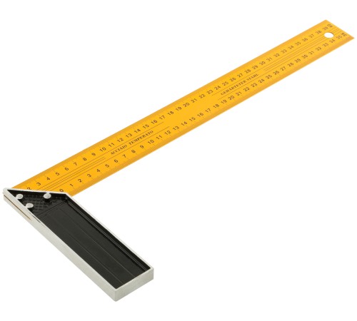 Угольник столярный желтый усиленный 400 мм FIT IT Угольник столярный желтый усиленный 400 мм FIT IT