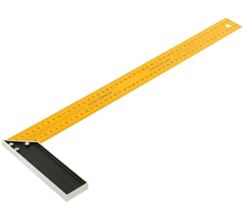 Угольник столярный желтый усиленный 500 мм FIT IT Угольник столярный желтый усиленный 500 мм FIT IT