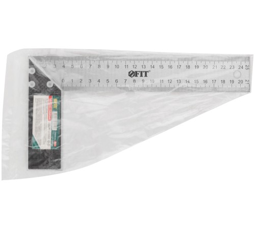 Угольник столярный, рифленая шкала, алюминиевое основание 250 мм FIT IT Угольник столярный, рифленая шкала, алюминиевое основание 250 мм FIT IT