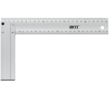 Угольник столярный литой алюминиевый Профи 250 мм FIT IT