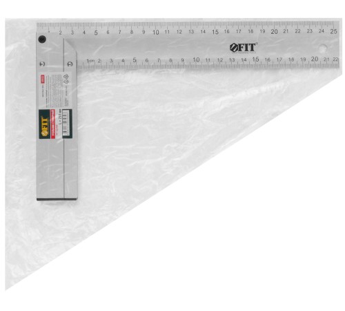 Угольник столярный литой алюминиевый Профи 250 мм FIT IT Угольник столярный литой алюминиевый Профи 250 мм FIT IT