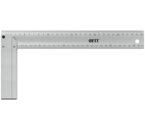 Угольник столярный литой алюминиевый Профи 300 мм FIT IT Угольник столярный литой алюминиевый Профи 300 мм FIT IT