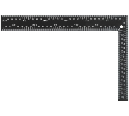 Угольник столярный цельнометаллический, крашеная шкала 200 х 300 мм КУРС Угольник столярный цельнометаллический, крашеная шкала 200 х 300 мм КУРС