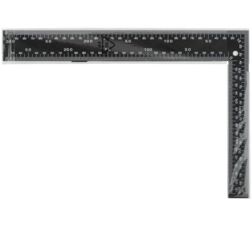 Угольник столярный цельнометаллический, крашеная шкала 200 х 300 мм КУРС Угольник столярный цельнометаллический, крашеная шкала 200 х 300 мм КУРС