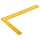 Угольник столярный цельнометаллический желтый, крашеная шкала 200 х 300 мм FIT IT