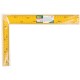 Угольник столярный цельнометаллический желтый, крашеная шкала 200 х 300 мм FIT IT
