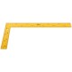 Угольник столярный цельнометаллический желтый, крашеная шкала 200 х 300 мм FIT IT