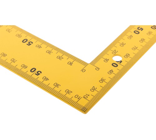 Угольник столярный цельнометаллический желтый, крашеная шкала 200 х 300 мм FIT IT Угольник столярный цельнометаллический желтый, крашеная шкала 200 х 300 мм FIT IT