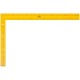 Угольник столярный цельнометаллический желтый, крашеная шкала 400 x 600 мм FIT IT