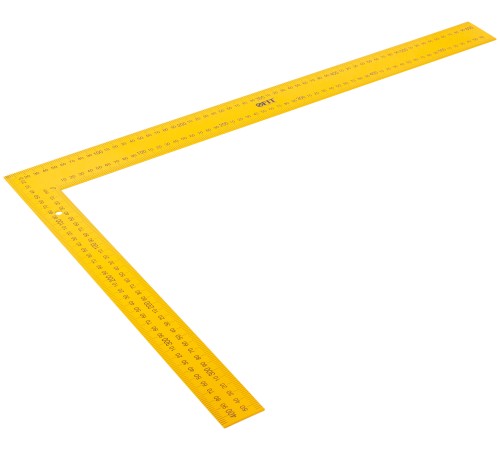 Угольник столярный цельнометаллический желтый, крашеная шкала 400 x 600 мм FIT IT Угольник столярный цельнометаллический желтый, крашеная шкала 400 x 600 мм FIT IT