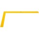 Угольник столярный цельнометаллический желтый, крашеная шкала 400 x 600 мм FIT IT