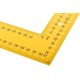 Угольник столярный цельнометаллический желтый, крашеная шкала 400 x 600 мм FIT IT