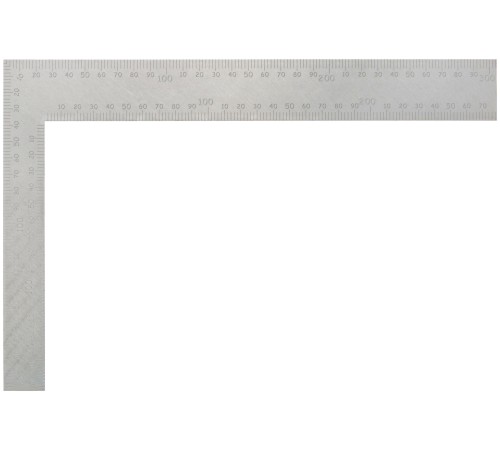 Угольник столярный цельнометаллический, рифленая шкала 200 х 300 мм FIT IT Угольник столярный цельнометаллический, рифленая шкала 200 х 300 мм FIT IT