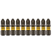 Бита PZ2х25, сталь S2, шестигранный профиль, 10 шт. Е 6,3 Denzel Бита PZ2х25, сталь S2, шестигранный профиль, 10 шт. Е 6,3 Denzel