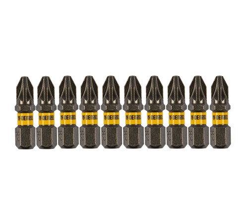 Бита PZ2х25, сталь S2, шестигранный профиль, 10 шт. Е 6,3 Denzel Бита PZ2х25, сталь S2, шестигранный профиль, 10 шт. Е 6,3 Denzel