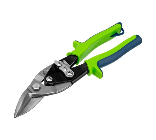 Ножницы по металлу, 250 мм, правый рез, сталь С55, двухкомпонентные рукоятки СИБРТЕХ