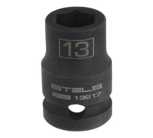 Головка ударная шестигранная, 13 мм, 1/2, CrMo Stels