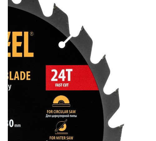 Пильный диск по дереву ф300 х 30 мм, 24 зубьев Denzel