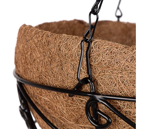 Подвесное кашпо с орнаментом, 30 см, с кокосовой корзиной Palisad