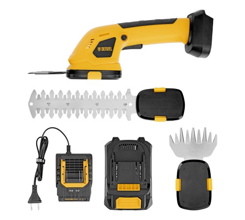 Ножницы-кусторез аккумуляторные GS-20, Li-Ion, 20 В Denzel