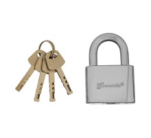 Замок навесной, хромированное покрытие 50 мм Matrix