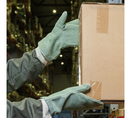 Рукавицы брезентовые огнеупорные, 1 размер Сибртех